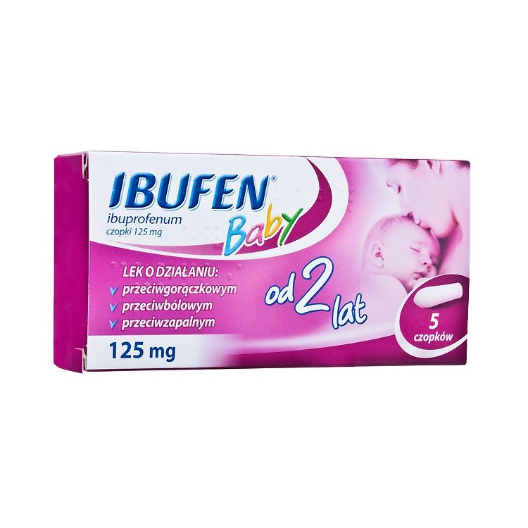 Ibufen Baby czopki 0,125g 5 szt.