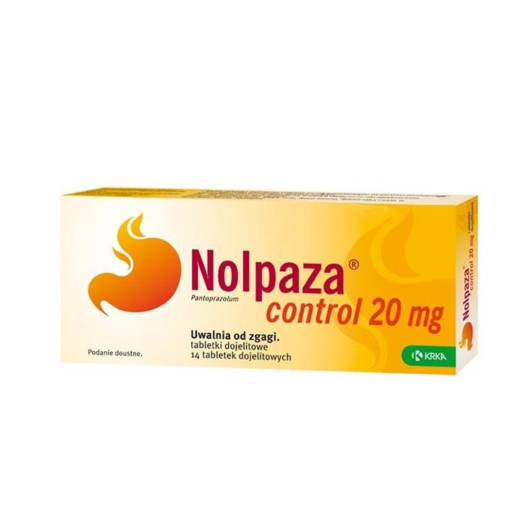 NOLPAZA CONTROL 20 mg 14 tabletek powlekanych