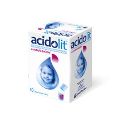 Acidolit-elektrolity o smaku malinowym dla dzieci 10 saszetek