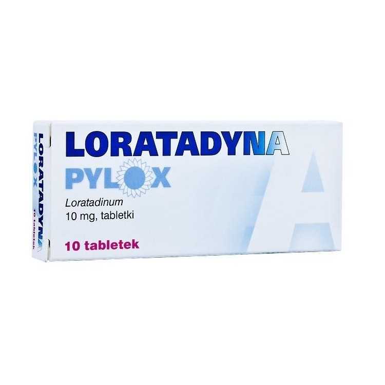 Loratadyna PYLOX 0,01 g 10 tabletek
