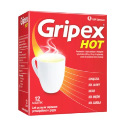 Gripex Hot 12 saszetek o smaku cytrynowym