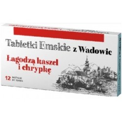 Tabletki Emskie z Wadowic 12 pastylek o smaku miętowym