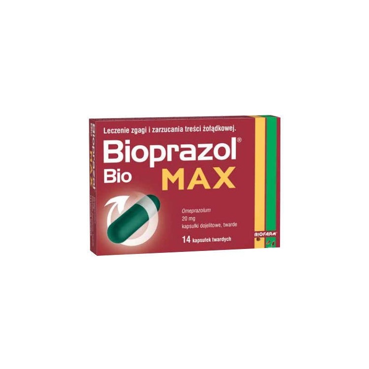 Bioprazol Bio Max 14 kapsułek dojelitowych twardych