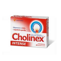 Cholinex Intense o smaku jeżynowym 20 tabletek do ssania