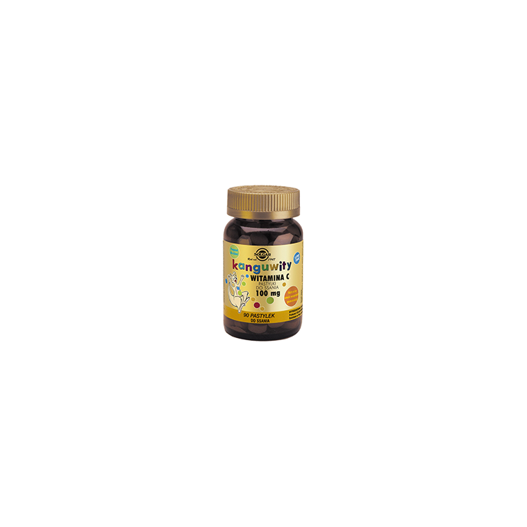 SOLGAR Kanguwity Witamina C 100 mg 90 pastylek