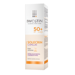 IWOSTIN SOLECRIN CAPILLIN Krem ochronny SPF 50+ do skóry naczynkowej i nadreaktywnej 50ml
