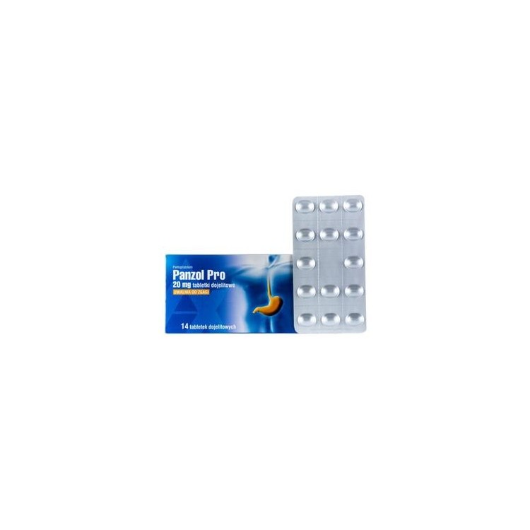 Panzol Pro 20 mg 14 tabletek dojelitowych