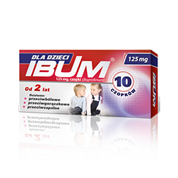 IBUM 125 mg 10 czopków (od 2 lat)