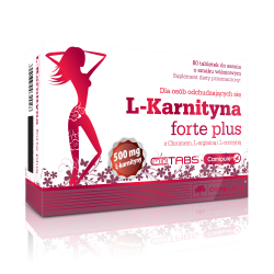 OLIMP L-Karnityna forte plus 80 tabletek do ssania o smaku wiśniowym