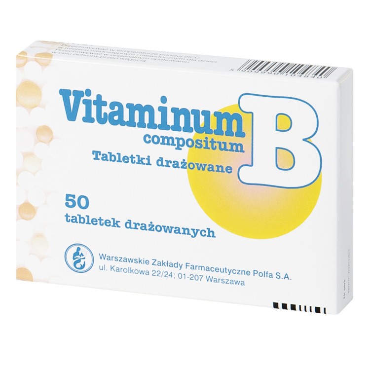 Vitaminum B compositum 50 tabletek (Polfa Warszawa)