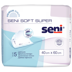 Podkłady higieniczne SENI SOFT SUPER 40 x 60cm 5 sztuk