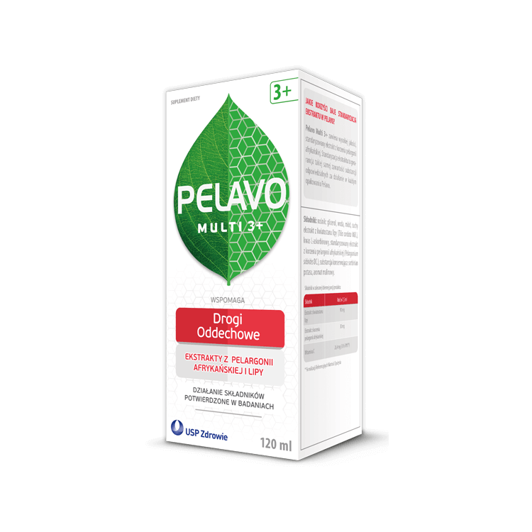 Pelavo Multi 3+ drogi oddechowe syrop 120ml