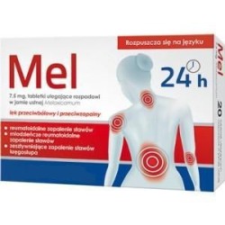 Mel (7,5mg melixicam) 10 tabletek ulegających rozpadowi w jamie ustnej