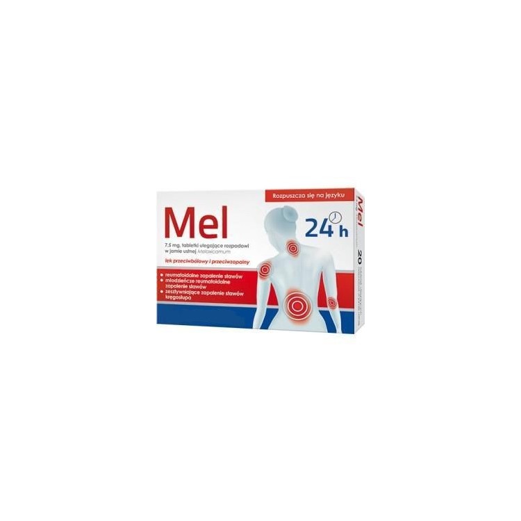 Mel (7,5mg melixicam) 10 tabletek ulegających rozpadowi w jamie ustnej