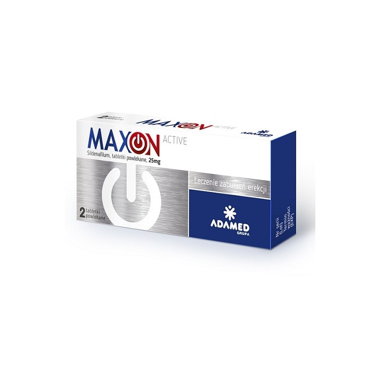 MaxOn Active 25 mg 2 tabletki powlekane