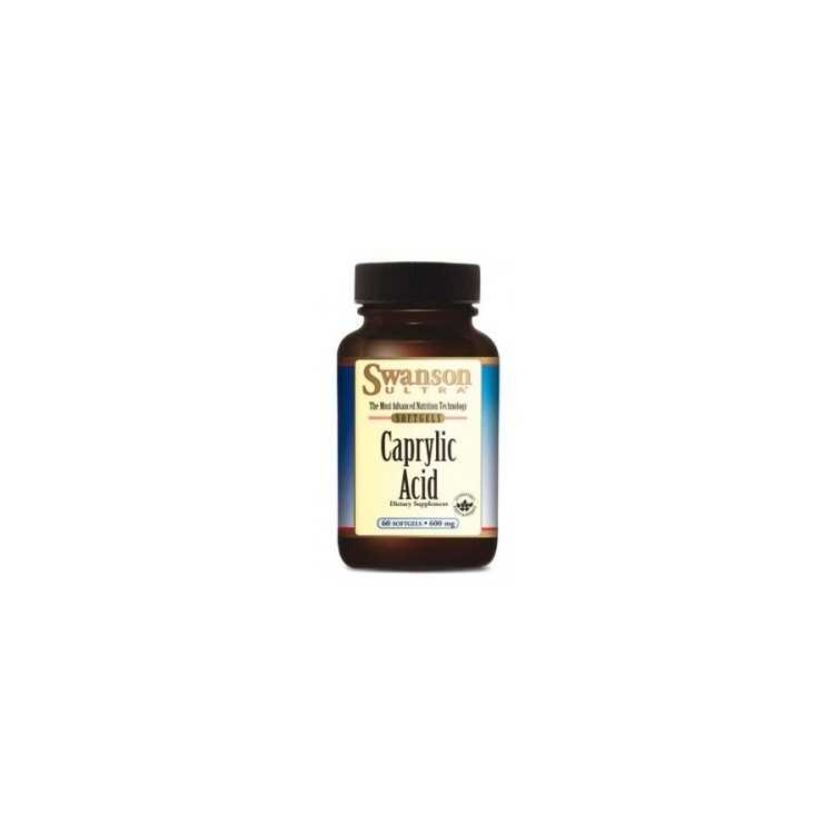 SWANSON Kwas kaprylowy 600mg 60kapsułek SWANSON Kwas kaprylowy 600mg 60kapsułek
