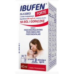 Ibufen dla dzieci FORTE o smaku truskawkowym 40ml
