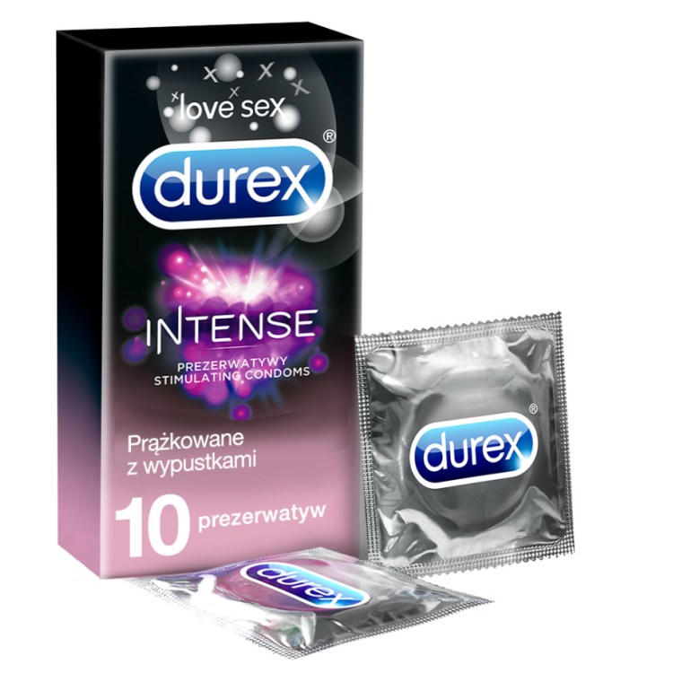 DUREX Intense prezerwatywy z wypustkami 10 sztuk