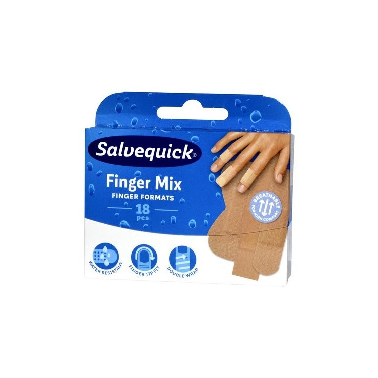 Salvequick Finger Mix plastry18 sztuk