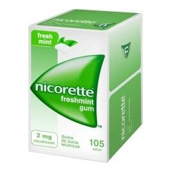 Nicorette FreshMint gumy 2 mg 105 sztuk