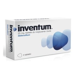Inventum 25 mg 4 tabletki do rozgryzania i żucia
