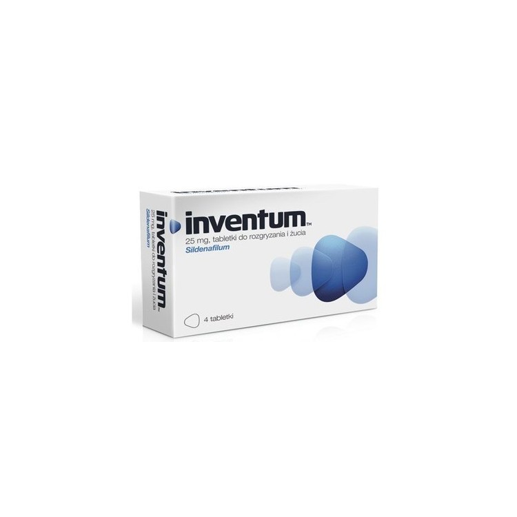 Inventum 25 mg 4 tabletki do rozgryzania i żucia