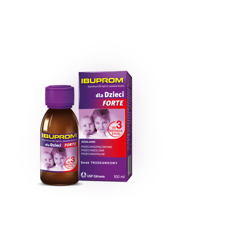 Ibuprom FORTE dla Dzieci zawiesina doustna 200mg/5ml 100ml