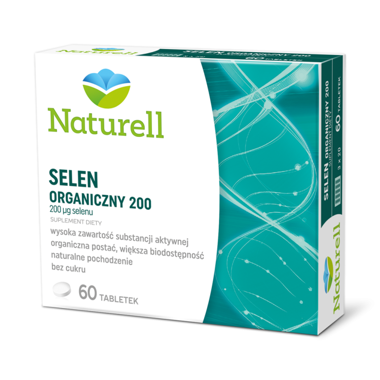 NATURELL Selen Organiczny 200 60 tabletek