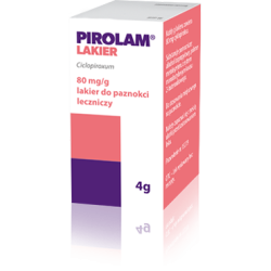Pirolam leczniczy lakier do paznokci 80 mg/g 4 g
