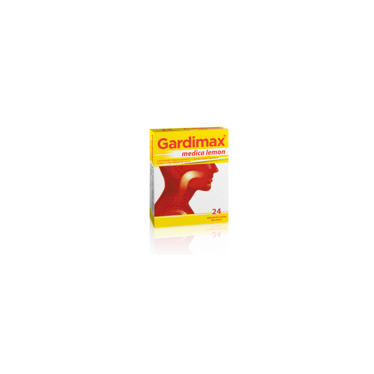 Gardimax medica lemon 24 tabletki do ssania o smaku cytrynowym