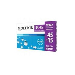 Molekin D3 + K2 45 + 15 tabletek