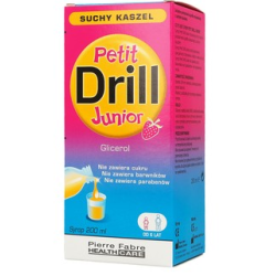 Petit Drill Junior o smaku truskawkowym syrop a kaszel suchy 200ml