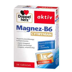 Doppelherz aktiv Magnez-B6 Cytrynian 30 tabletek