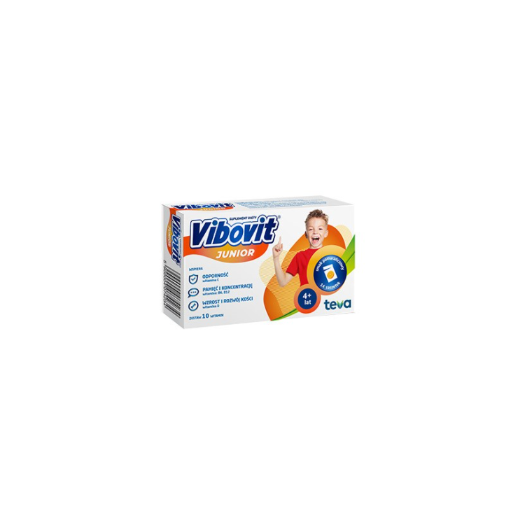 Vibovit Junior smak pomarańczowy dla dzieci 4-12 lat 14 saszetek