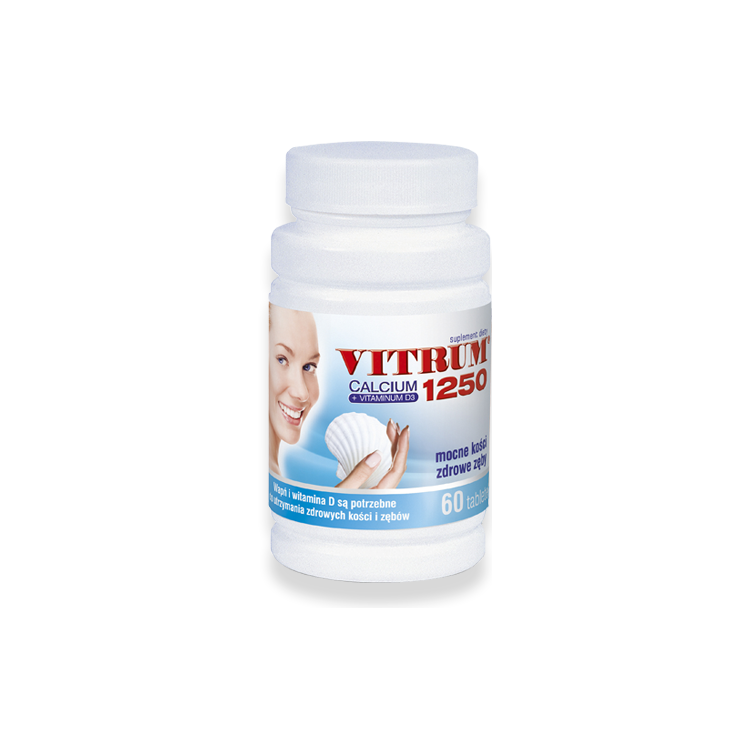 Vitrum calcium 1250 + VITAMINUM D3 60 tabletek