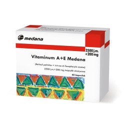 Vitamina A + E 40 kapsułek elastycznych (2500j.m.A + 0,2gE)