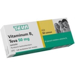 Vitamina B6 - 0,05g 50 tabletek TEVA