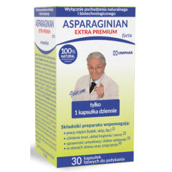 Asparaginian Extra Premium forte 30 kapsułek