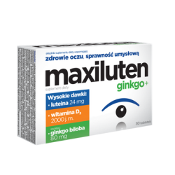 Maxiluten ginkgo+ 30 tabletek