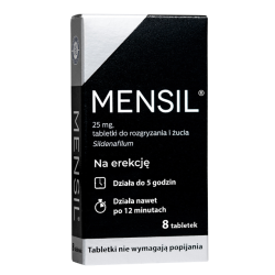 Mensil 25 mg 8 tabletek do rozgryzania i żucia
