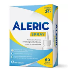 Aleric Spray 50 mcg/dawkę aerozol do nosa 60 dawek Data ważności 30.04.2024r.*