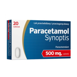 Paracetamol Synoptis 500 mg 20 tabletek