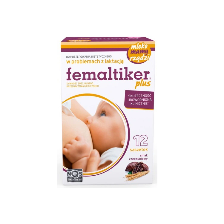 Femaltiker® plus smak czekoladowy 12 saszetek