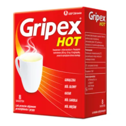 Gripex Hot 8 saszetek o smaku cytrynowym