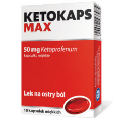 Ketokaps Max 50 mg 10 kapsułek