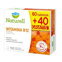 Witamina B12 100 tabletek do rozgryzania i żucia Naturell