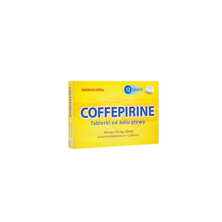 Coffepirine Tabletki od bólu głowy 12 tabletek
