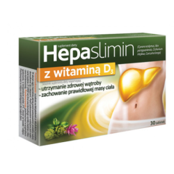 Hepaslimin z witaminą D3, 30 tabletek