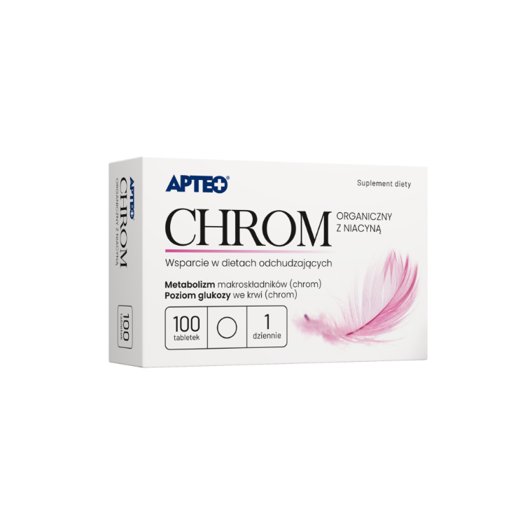 Chrom organiczny z niacyną APTEO 100 tabletek