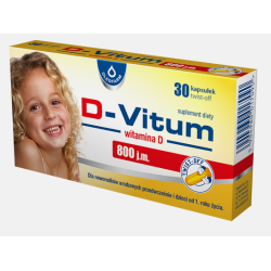 D-Vitum witamina D 800 j.m. 30 kapsułek twist-off